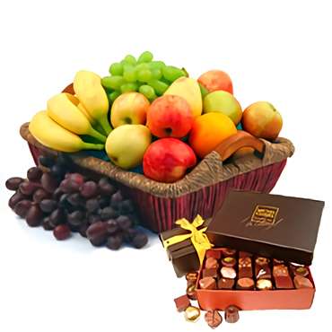 Fruit & Chocolates Basket